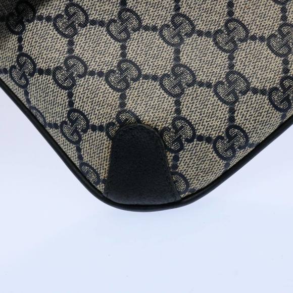 GUCCI GG Supreme Clutch Bag PVC Leather Navy 89 02 075 Auth ep2500 - Picture 9 of 16